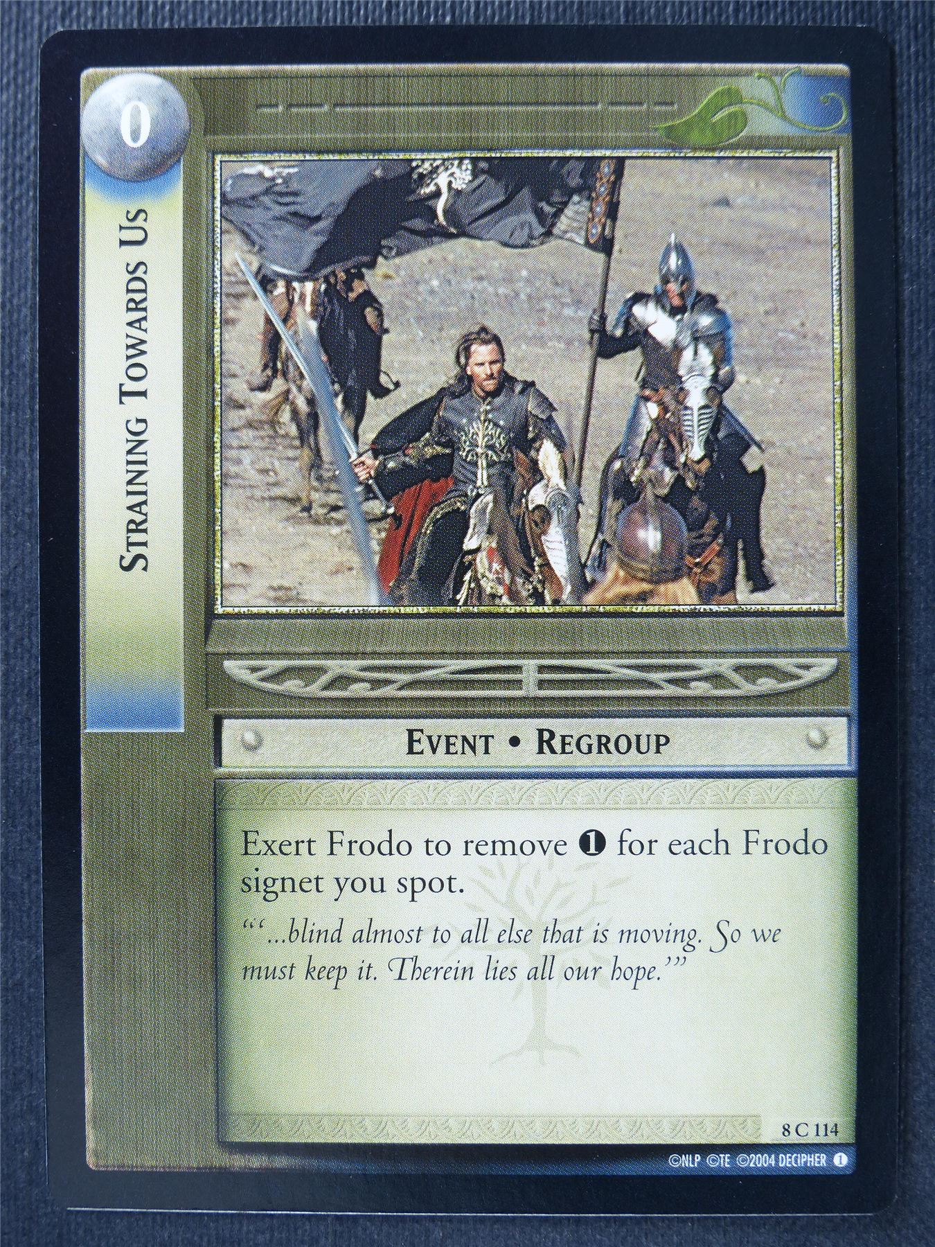 Straining Towards Us 8 C 114 - LotR Card #3GJ