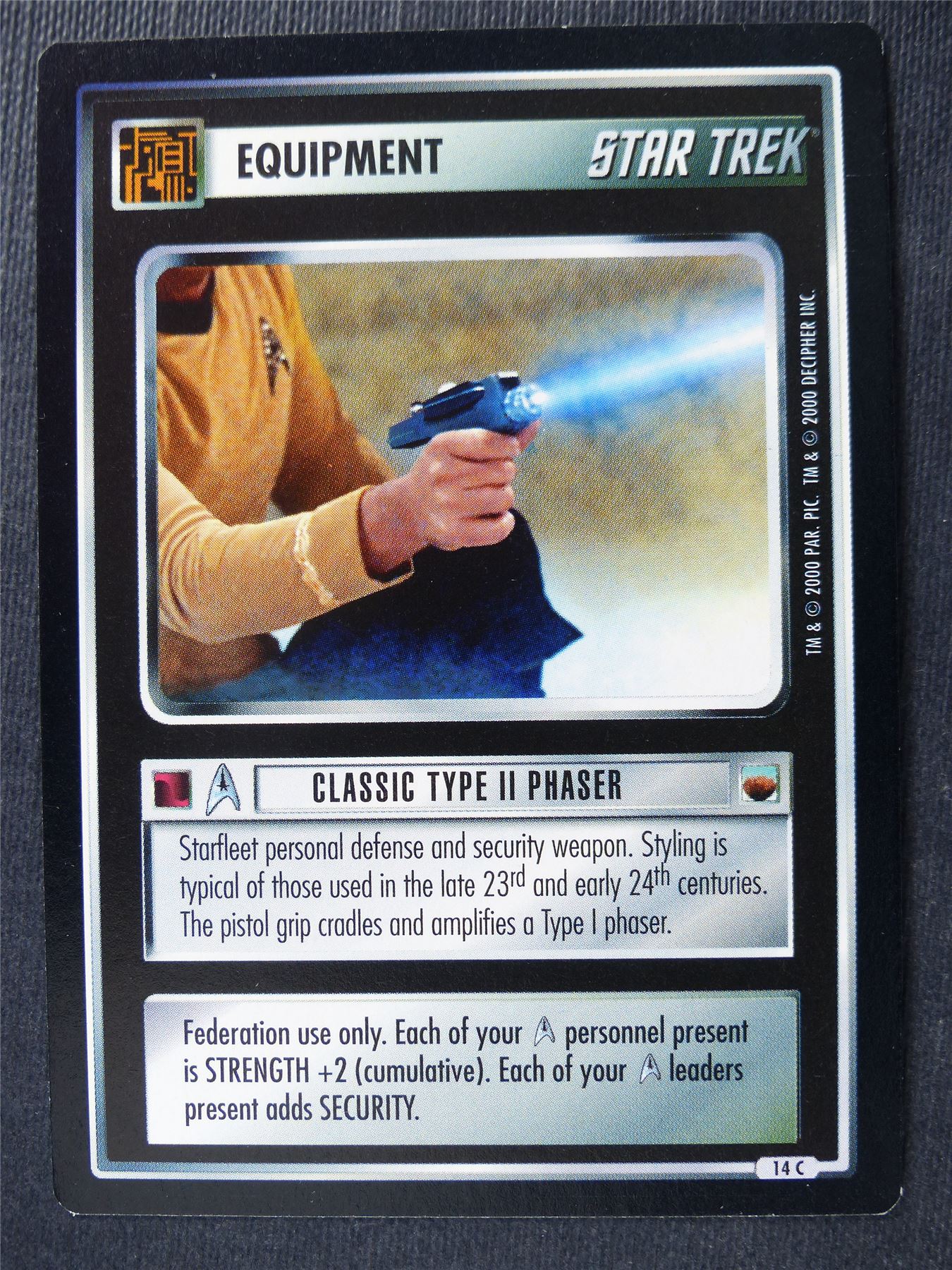 Classic Tyoe II Phaser - Star Trek Card #4XK