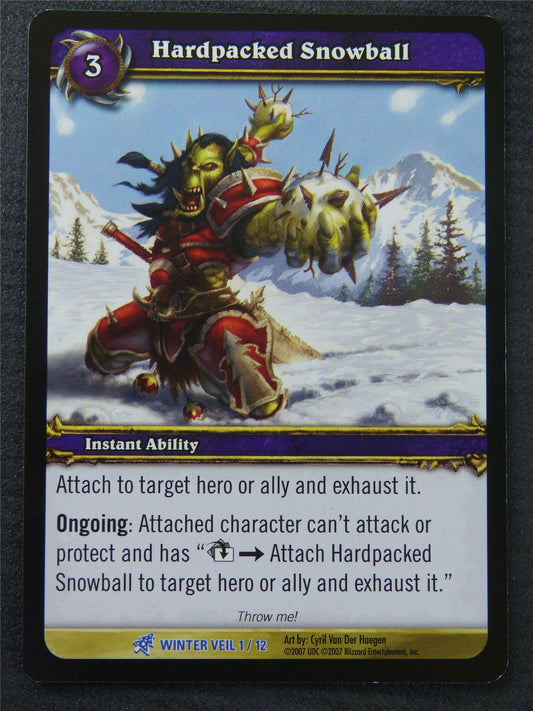 Hardpacked Snowball - Rare - World Of Warcraft #1MK