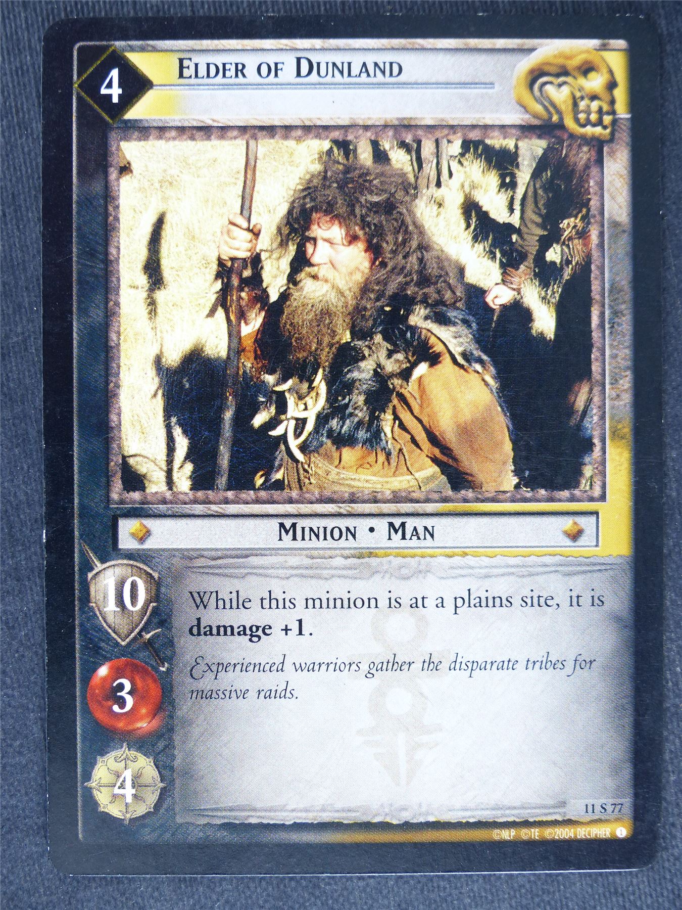 Elder of Dunland 11 S 77 - played - LotR Cards #UL