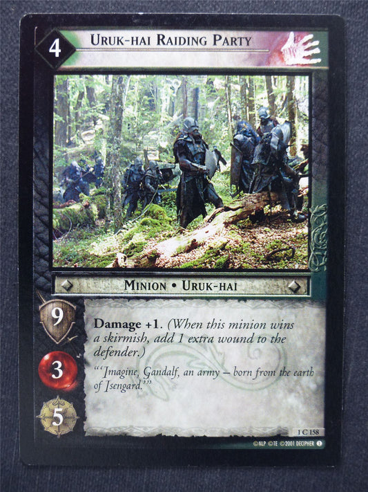 Uruk-Hai Raiding Party 1 C 158 - LotR Cards #RA