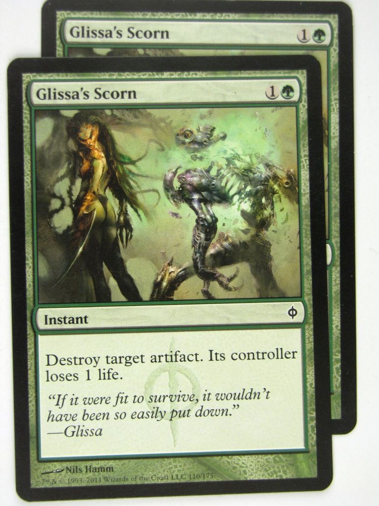 MTG Magic: the Gathering Cards: GLISSA'S SCORN x2: NPH