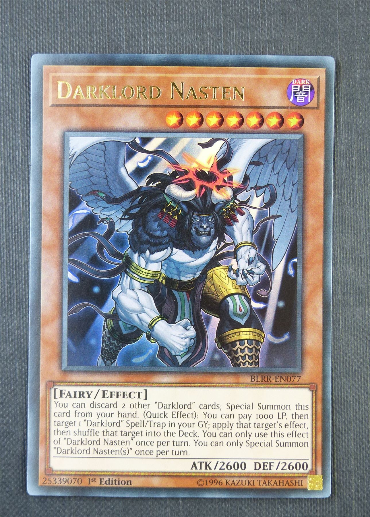 Darklord Nasten BLRR 1st Ed - Ultra Rare - Yugioh Card #7F7