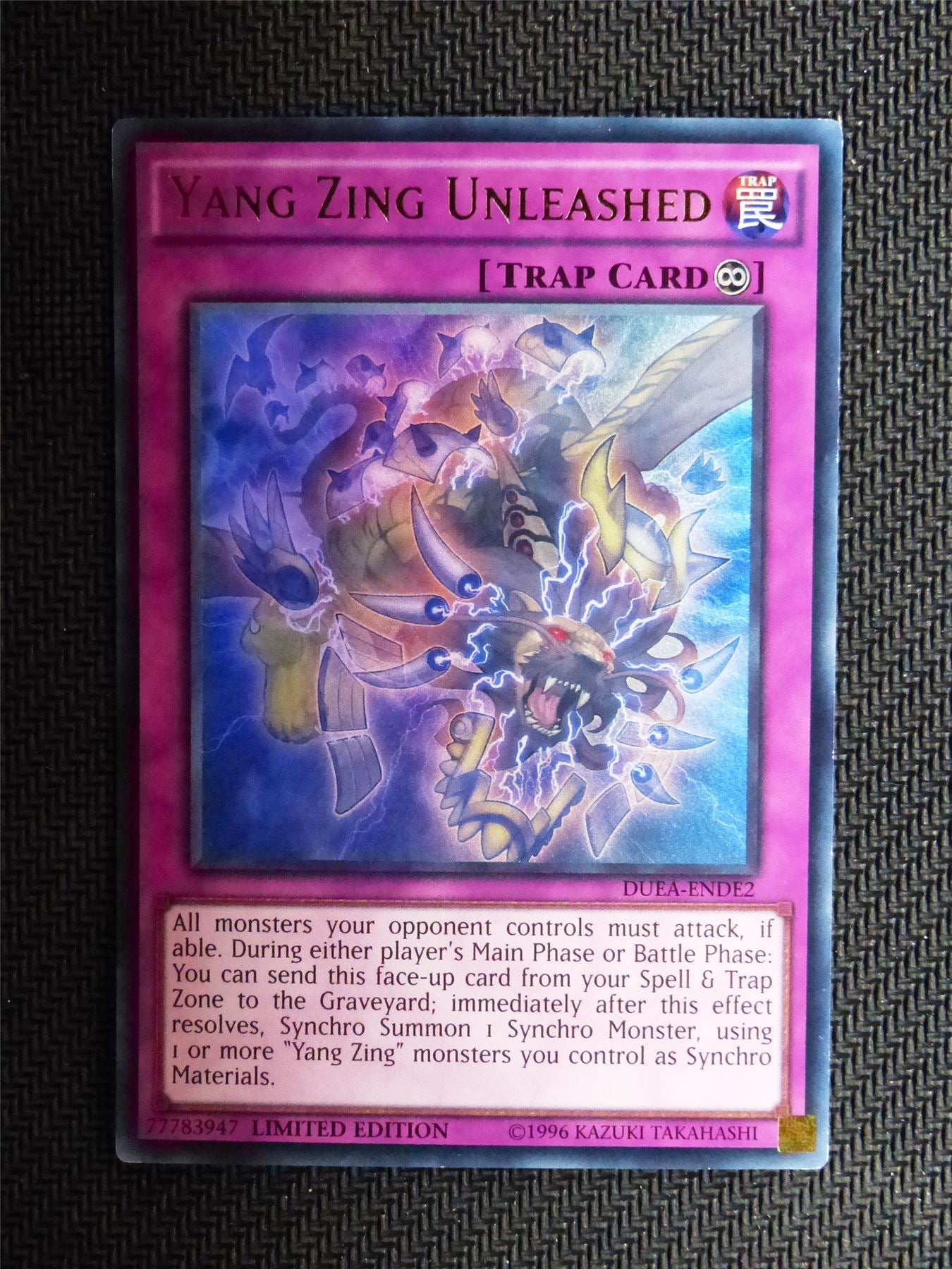 Yang Zing Unleashed - DUEA - Ultra Rare - Yugioh Card # 1J22