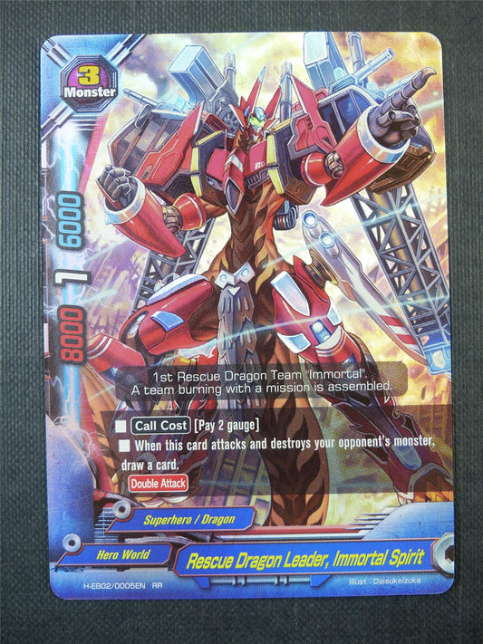 Rescue Dragon Leader Immortal Spirit RR - Buddyfight Card #5R