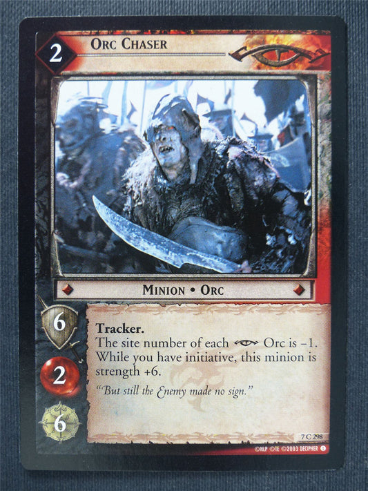 Orc Chaser 7 C 298 - LotR Cards #3P0