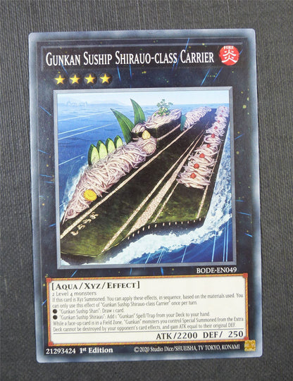 Gunkan Suship Shirauo Class Carrier BODE 1st Ed - Yugioh Card #5GH