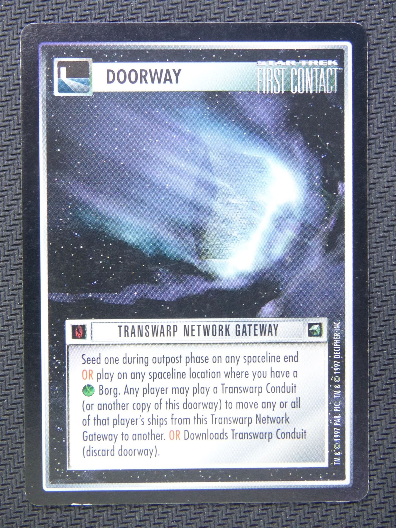 Doorway Transwarp Gateway - Star Trek Card First Contact #5C8