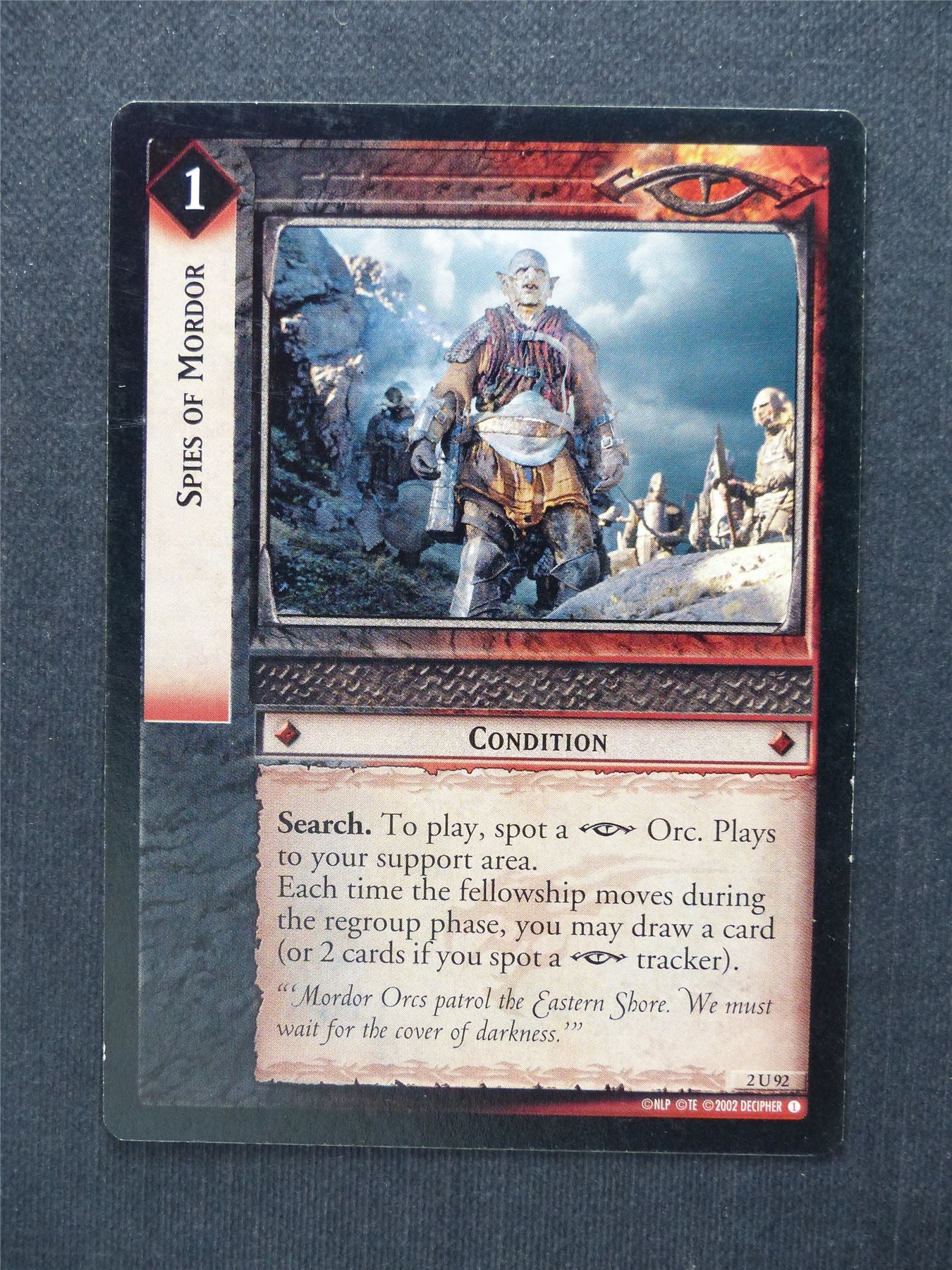 Spies of Mordor 2 U 92 - LotR Cards #83