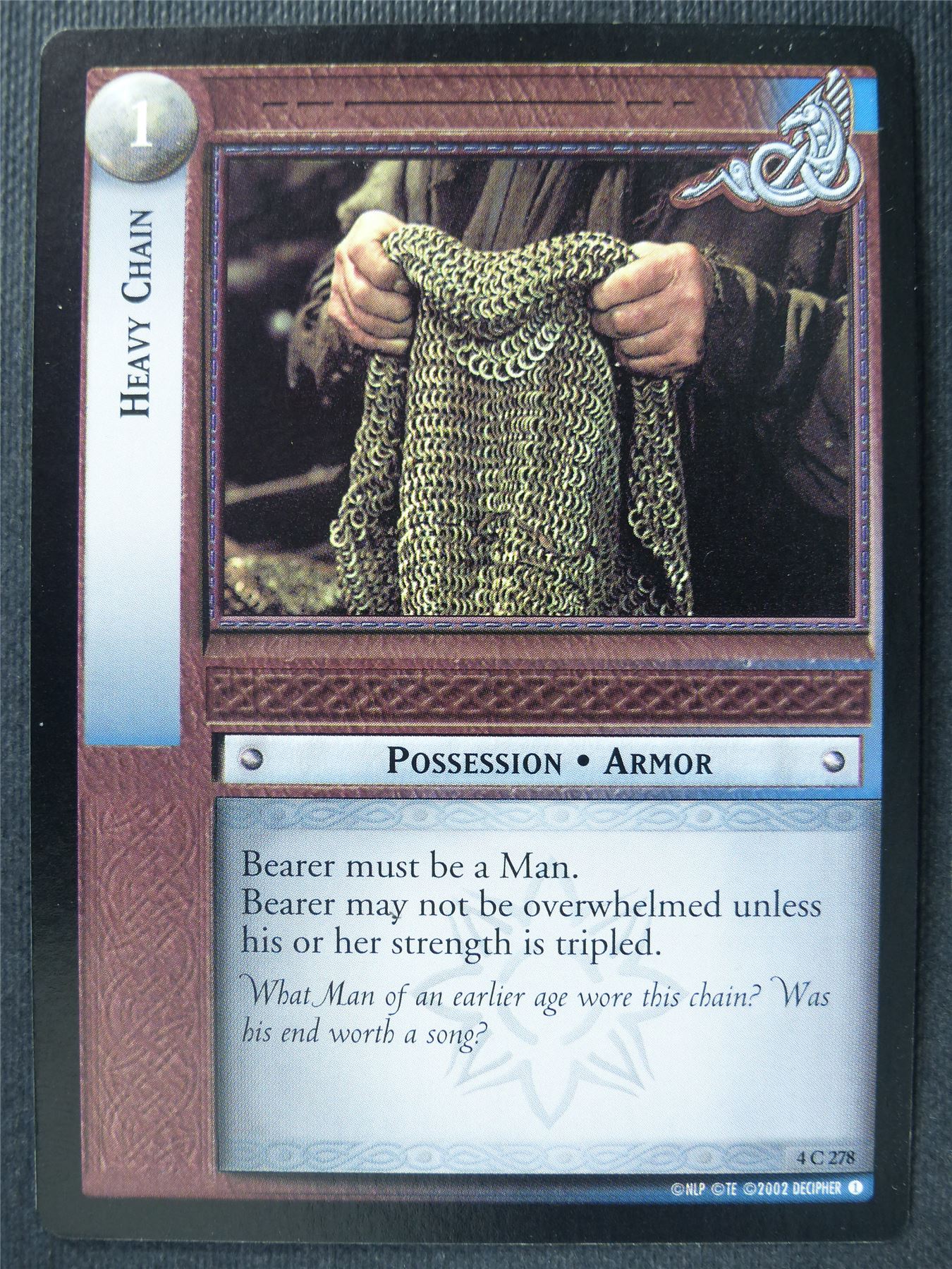 Heavy Chain 4 C 278 - LotR Card #3GW