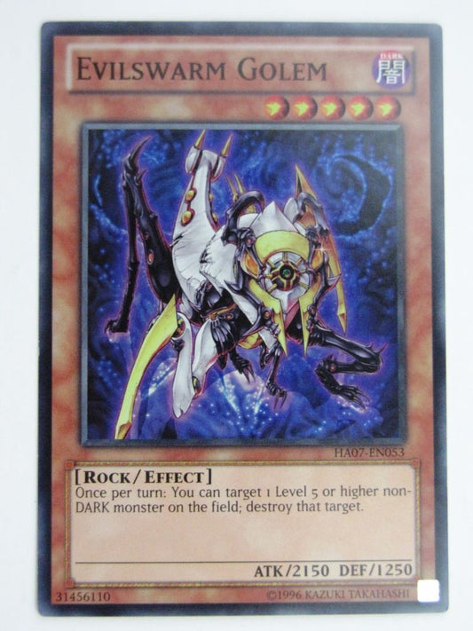 Yugioh Played Cards: EVILSWARM GOLEM HA07 SUPER RARE # 29G92