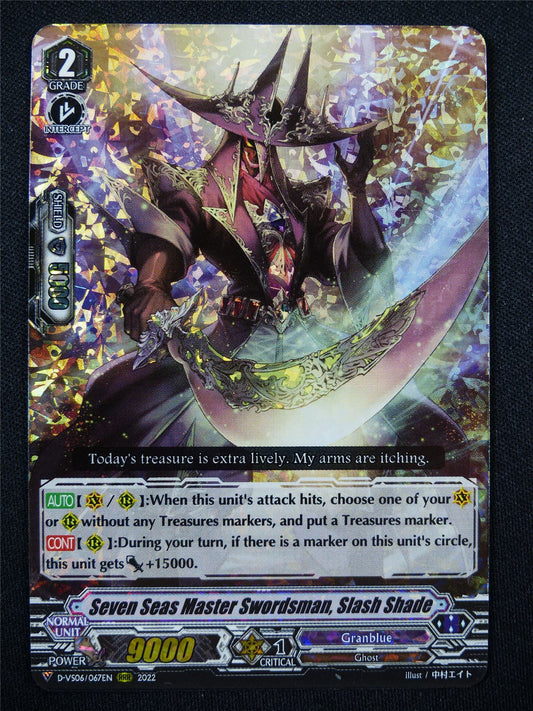 Seven Seas Master Swordsman Slash Shade D-VS06 RRR - Vanguard Card #JD