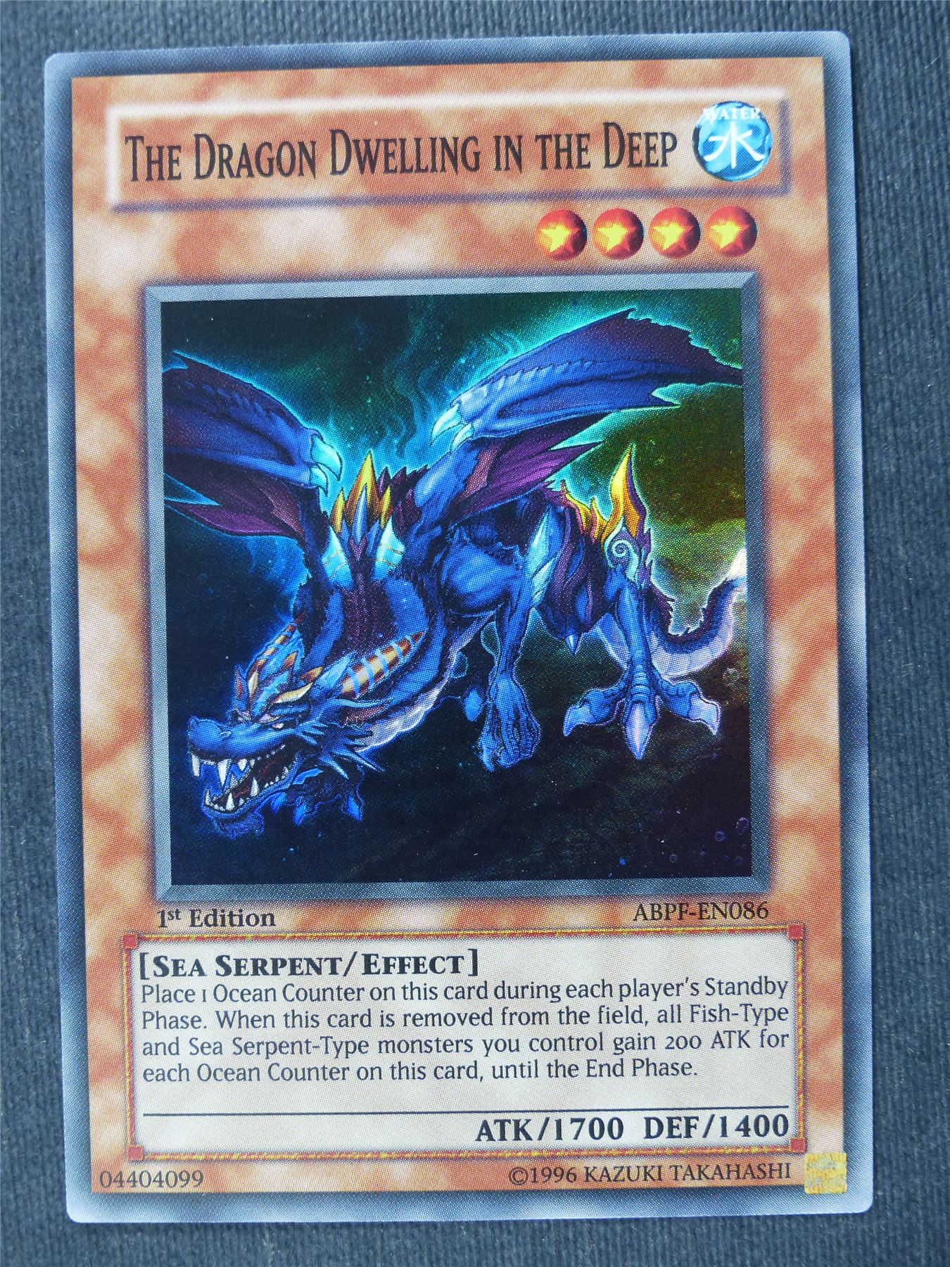 The Dragon Dwelling in the Depp ABPF Super Rare - 1st ed - Yugioh Cards #GZ