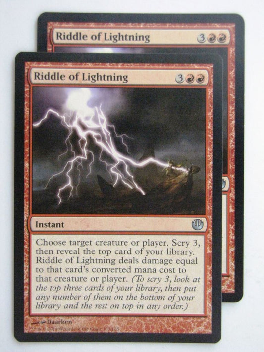 MTG Magic Cards: RIDDLE OF LIGHTNING x2 Journey to Nyx # 24E18