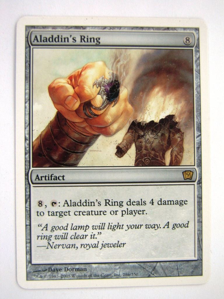 MTG Magic Played Cards: ALADDIN'S RING # 6D95