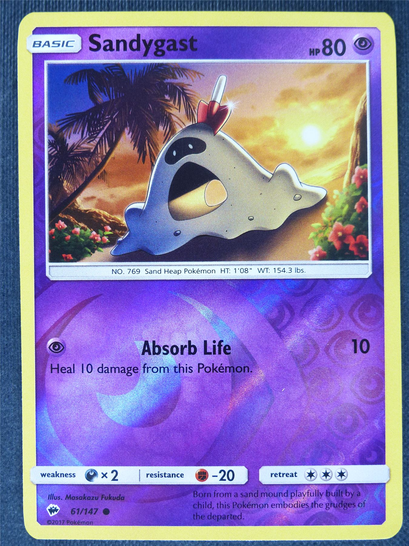 Sandygast 61/147 Reverse Holo - Pokemon Cards #C9