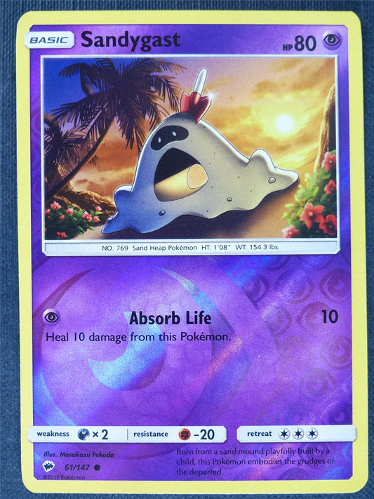 Sandygast 61/147 Reverse Holo - Pokemon Cards #C9