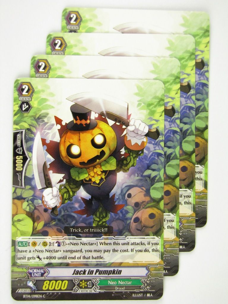 CFV Cards: JACK IN PUMPKIN x4 BT14:Brilliant Strike