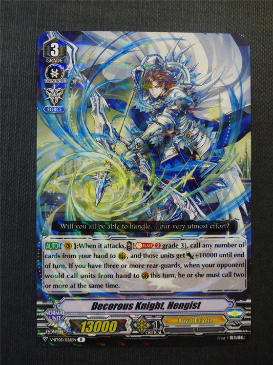 Decorous Knight Hengist V-BT07 R - Vanguard Cards #V0