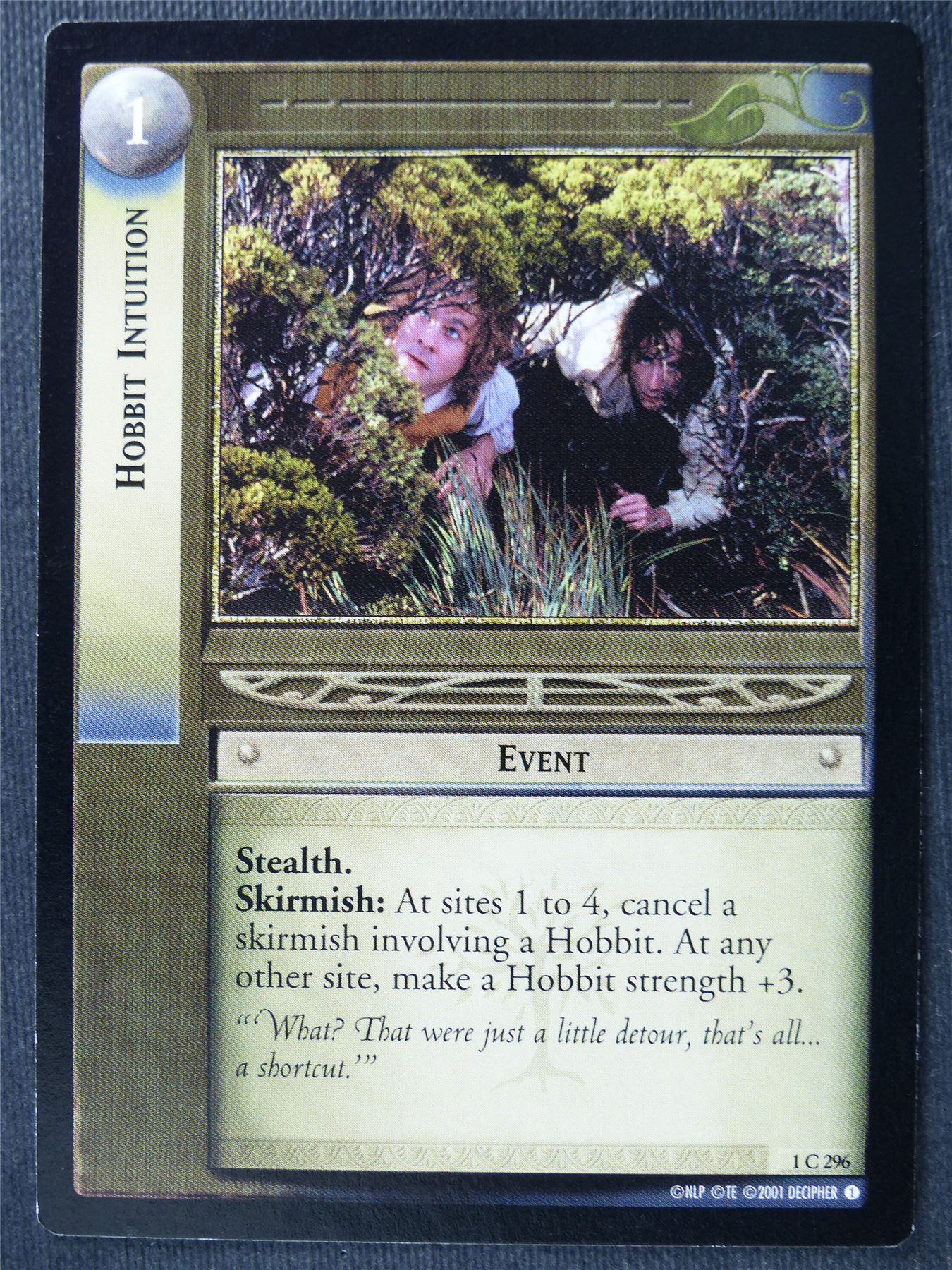 Hobbit Intuition 1 C 296 - LotR Card #4BN