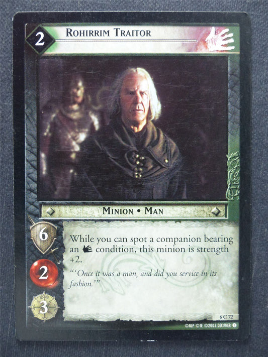 Rohirrim Traitor 6 C 72 - LotR Cards #S1