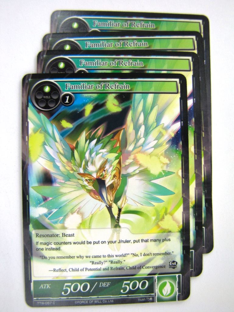 Force of Will Cards: FAMILIAR OF REFRAIN x4 # 7I65