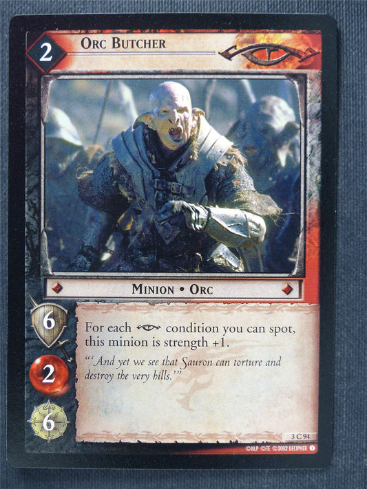 Orc Butcher 3 C 94 - LotR Cards #3PL