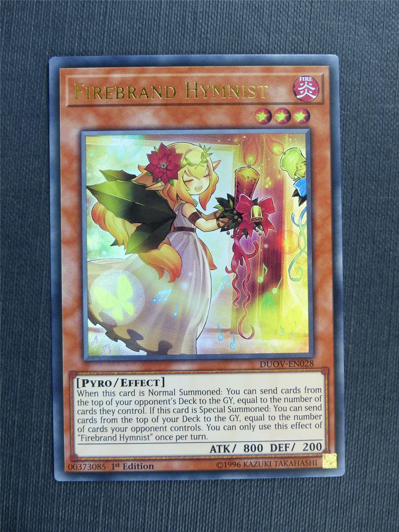 Firebrand Hymnist DUOV Ultra Rare - 1st ed - Yugioh Cards #2X7