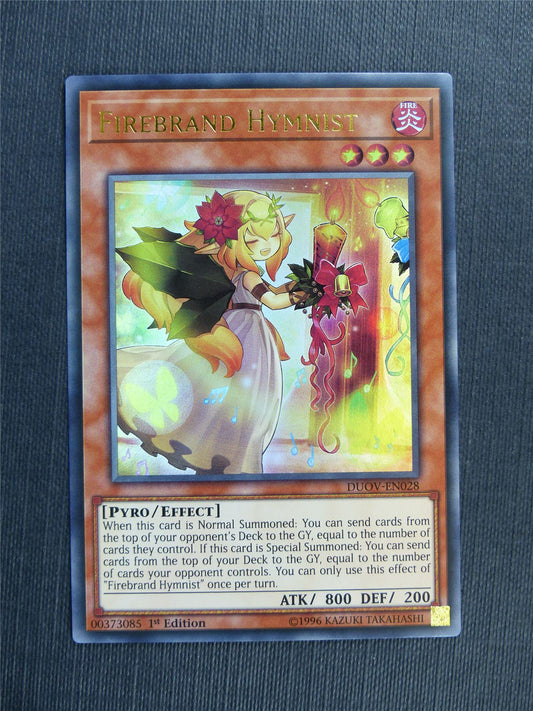 Firebrand Hymnist DUOV Ultra Rare - 1st ed - Yugioh Cards #2X7