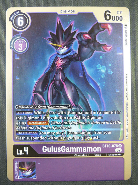 GulusGammamon BT10-078 R - Xros Encounter - Digimon Card #976