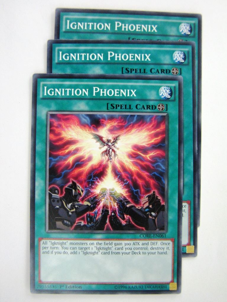 Yugioh Cards: IGNITION PHOENIX CORE x3 # 2I23