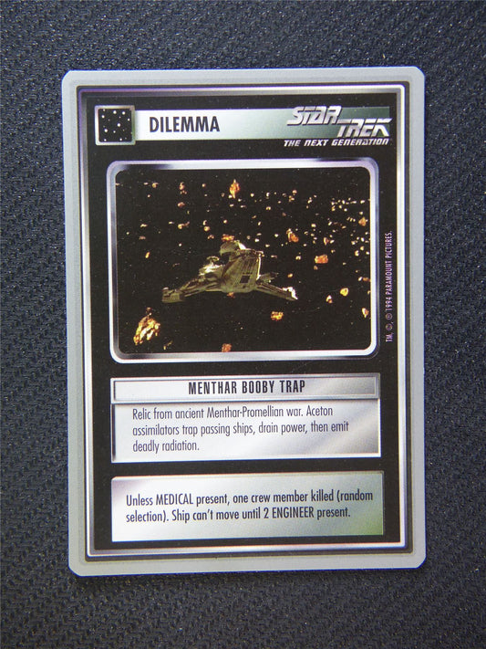 Dilemma Menthar Booby Trap - Star Trek Silver Border Card Decipher #2E5
