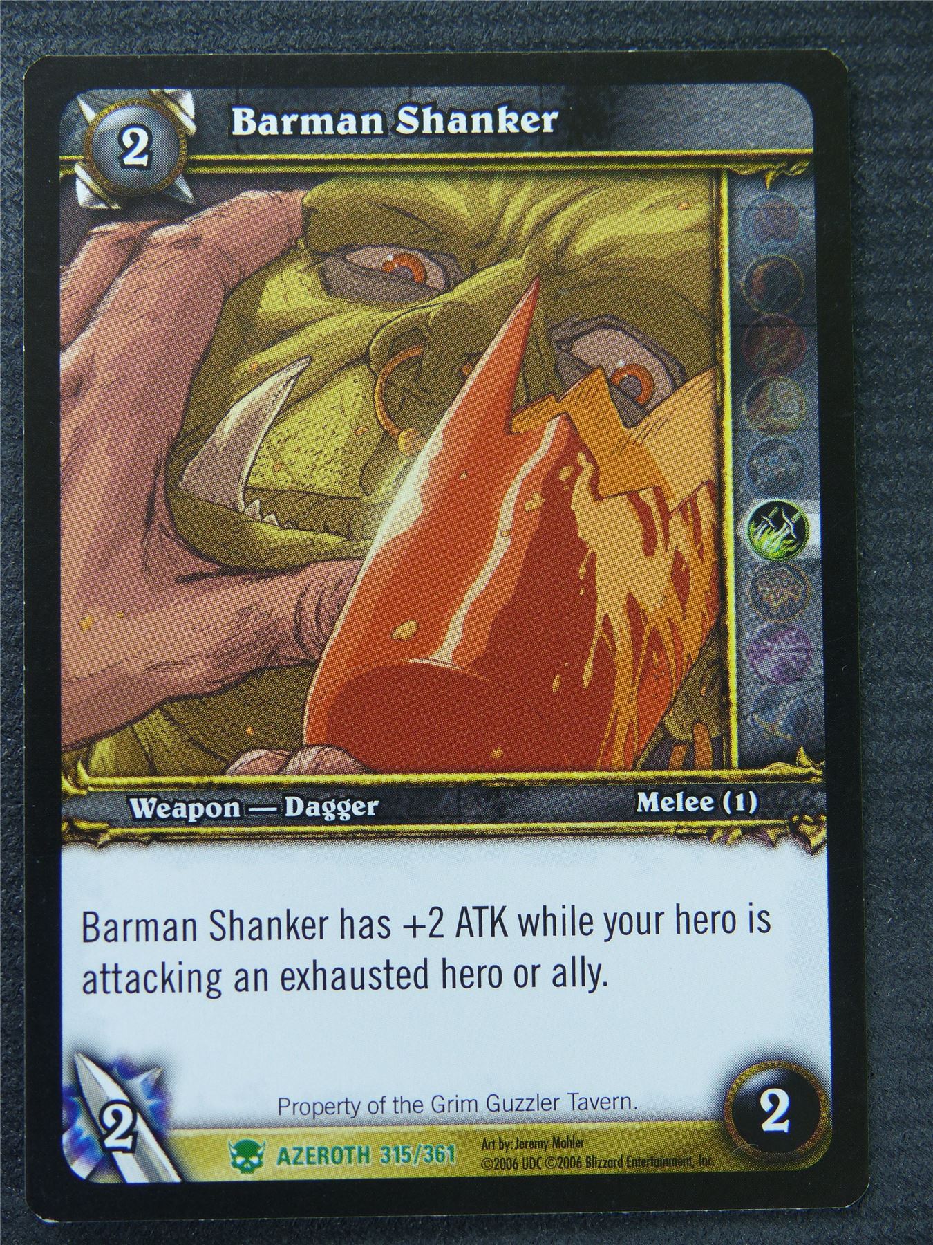 Barman Shanker - Uncommon - World Of Warcraft #1EV