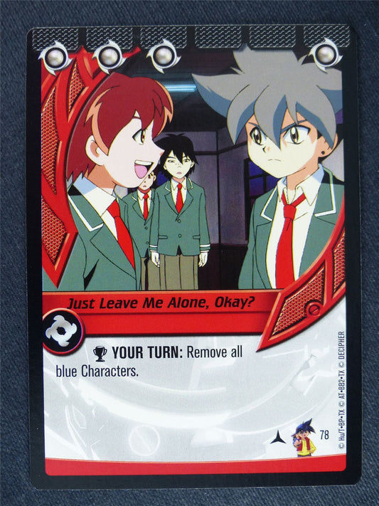 Just Leave Me Alone Okay? 78 - Beyblade Cards #WR