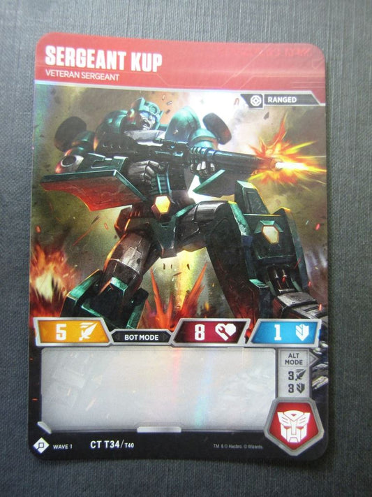 Sergeant Kup CT T34/T40 - Foil - Transformers Cards # 4J6