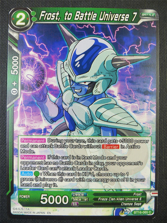 Frost to Battle Universe 7 - Dragon Ball Super Card #80D