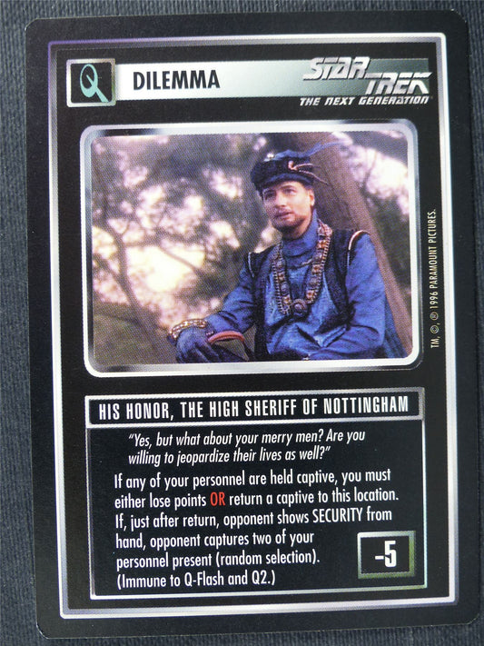 His Honor The High Shreiff of Nottingham - NG - Star Trek Cards #YT