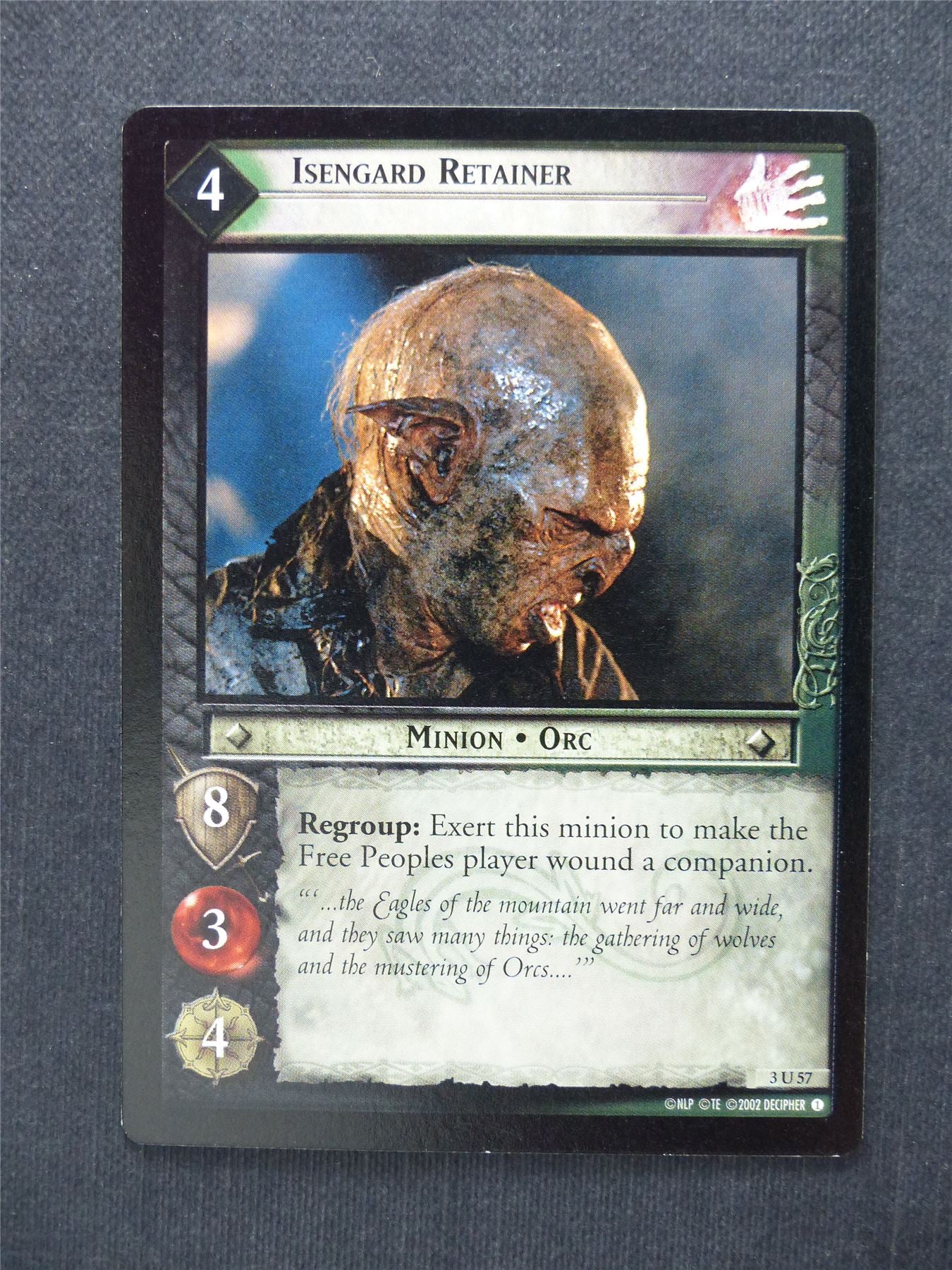 Isengard Retainer 3 U 57 - LotR Cards #7V