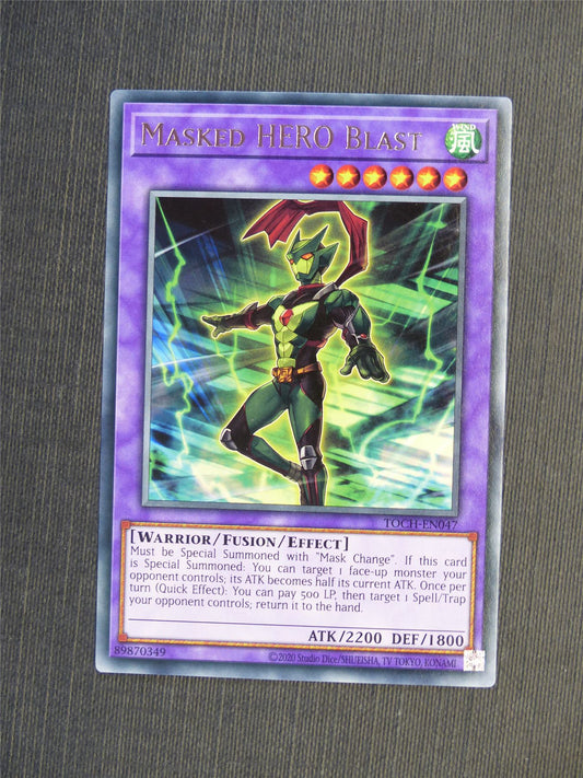 Masked Hero Blast TOCH Rare - Yugioh Cards #5JO