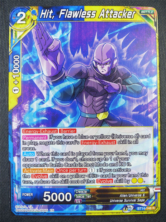 Hit Flawless Attacker BT14 R - Dragon Bal Super Card #91X