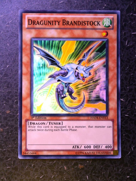 Yugioh Cards: Dragunity BrandistockHAO3 SUPER RARE # 2E39