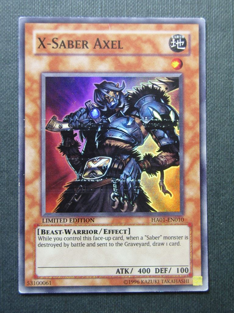 X-Saber Axel HA01 Super Rare - 1st ed - Yugioh Cards #14Z