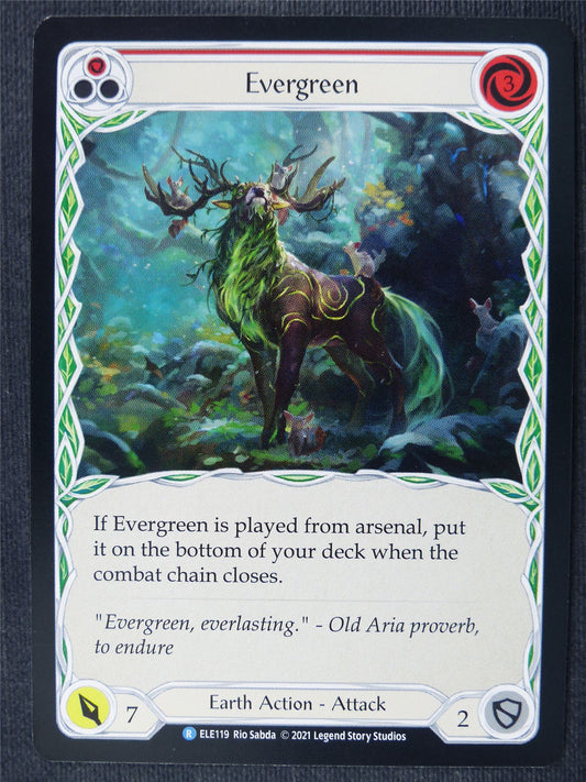 Evergreen R Red - 1st Ed Tales of Aria - Flesh and Blood