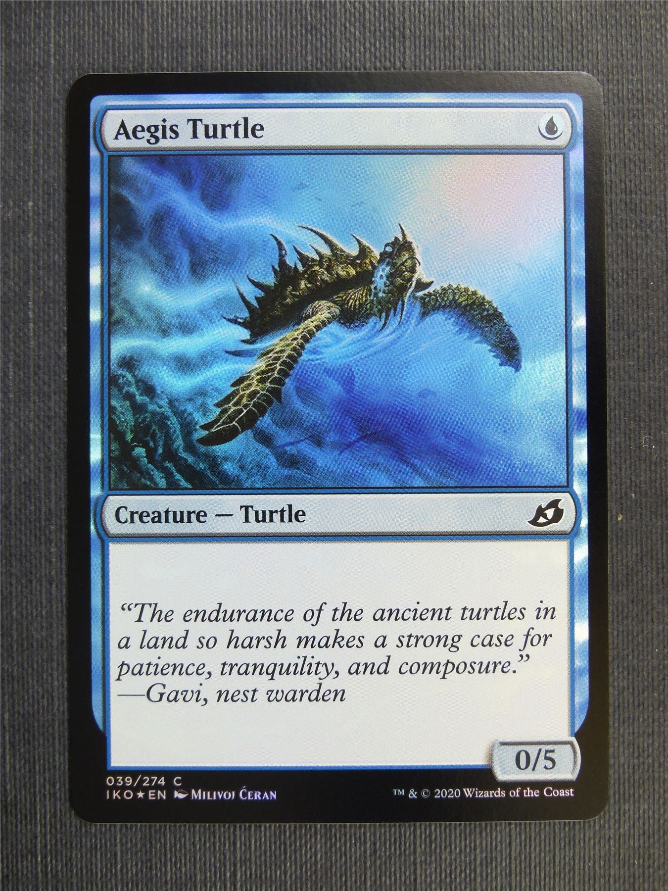 Aegis Turtle Foil - IKO Mtg Card