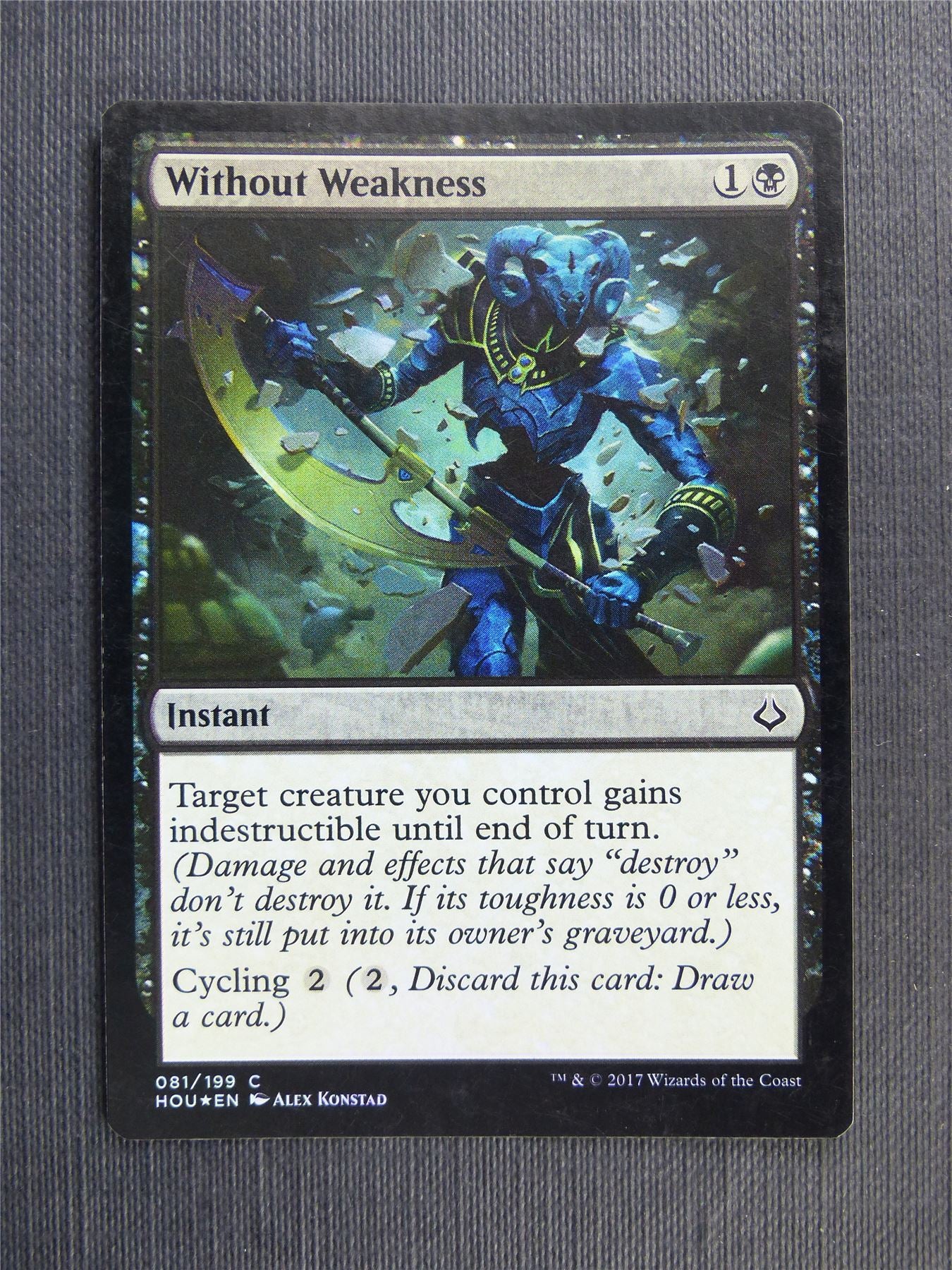 Without Weakness Foil - Mtg Magic Cards #3ED