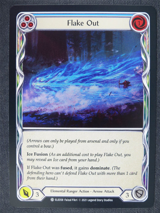 Flake Out C Foil Blue - 1st Ed Tales of Aria - Flesh and Blood