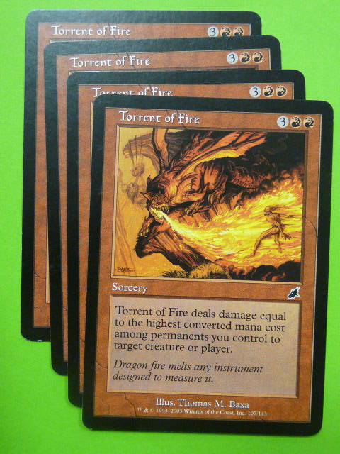 MTG magic: TORRENT OF FIRE x4