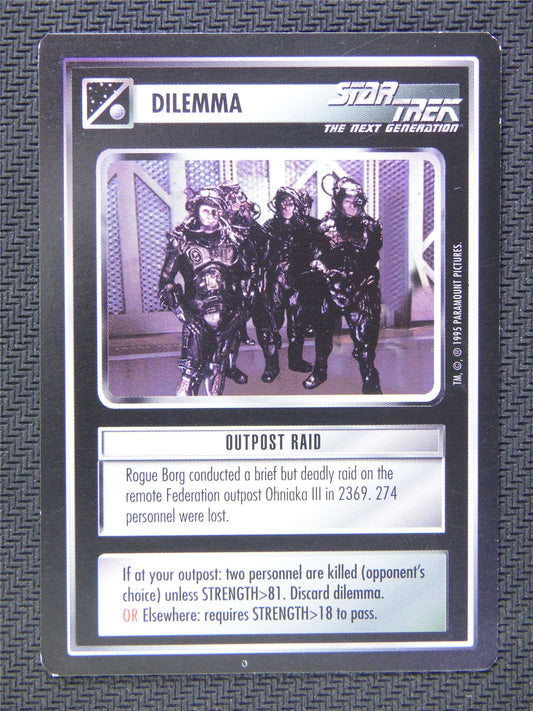 Dilemma Outpost Raid - Star Trek CCG Next Gen #58A