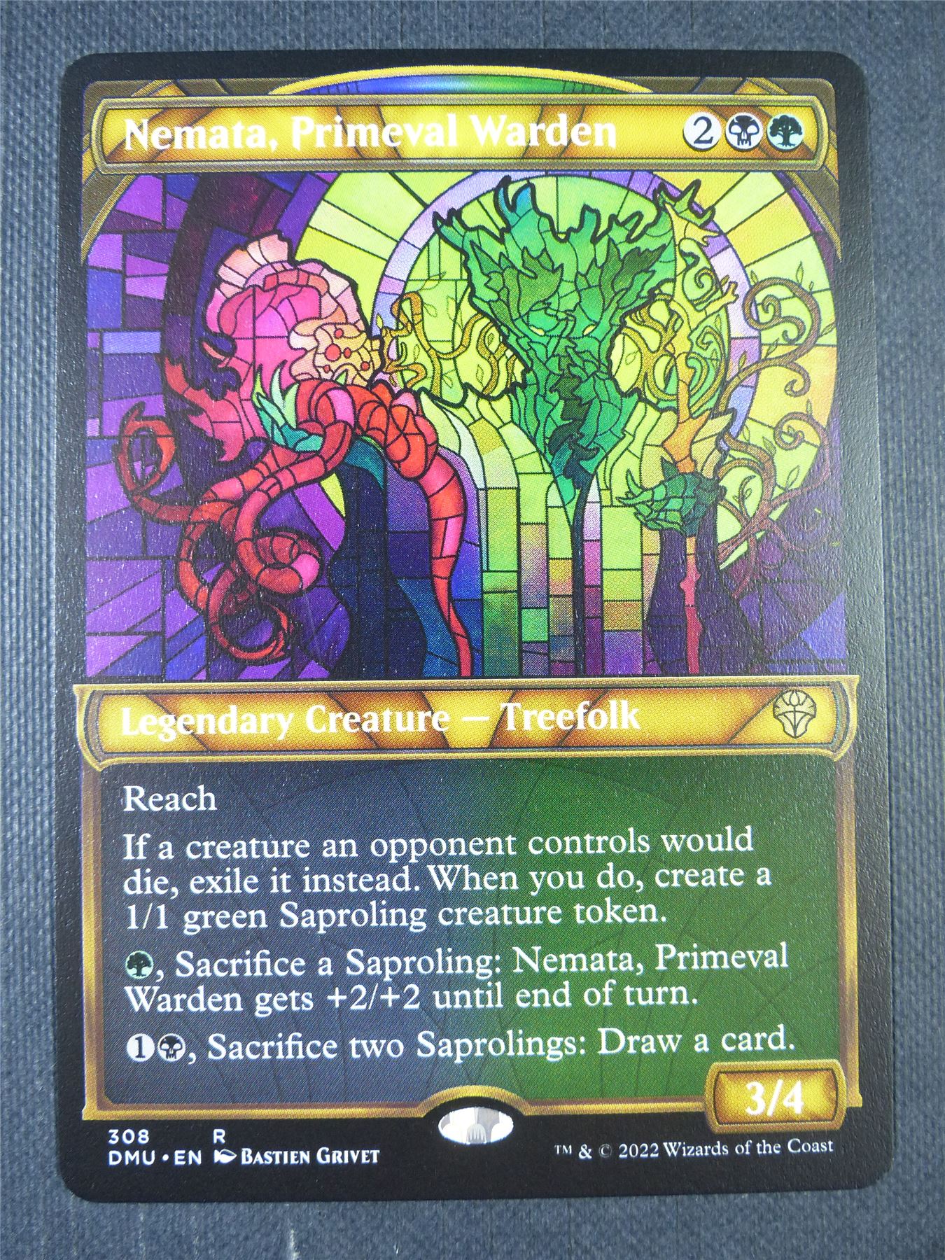 Nemata Primeval Warden Showcase - Dominaria United Mtg Card #7F0