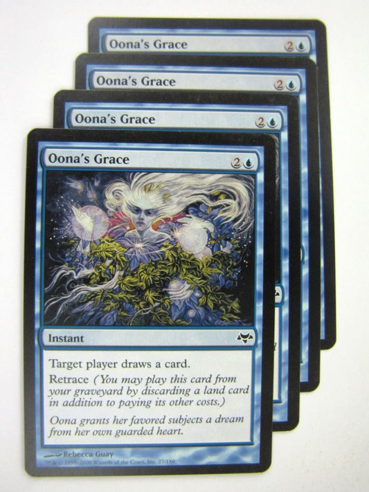 MTG Magic Played Cards: OONA'S GRACE x4 # 7J90